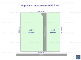 Teren intravilan de vanzare in Gageni, 9928 mp