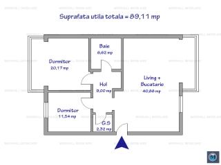 Apartament 3 camere de vanzare, zona Cioceanu, 78.51 mp