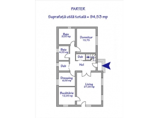 Vila cu 5 camere de vanzare, zona Central, 192 mp