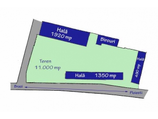 Spatiu industrial de inchiriat in Brazi, 490 mp