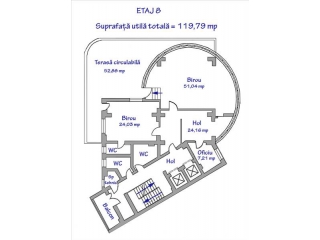 Spatiu  birouri de vanzare, zona Ultracentral, 119 mp